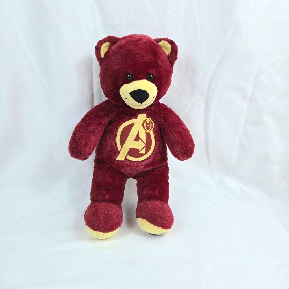 Build-A-Bear Workshop Marvel Avengers Iron Man 16" Red Yellow Teddy Bear Retired
